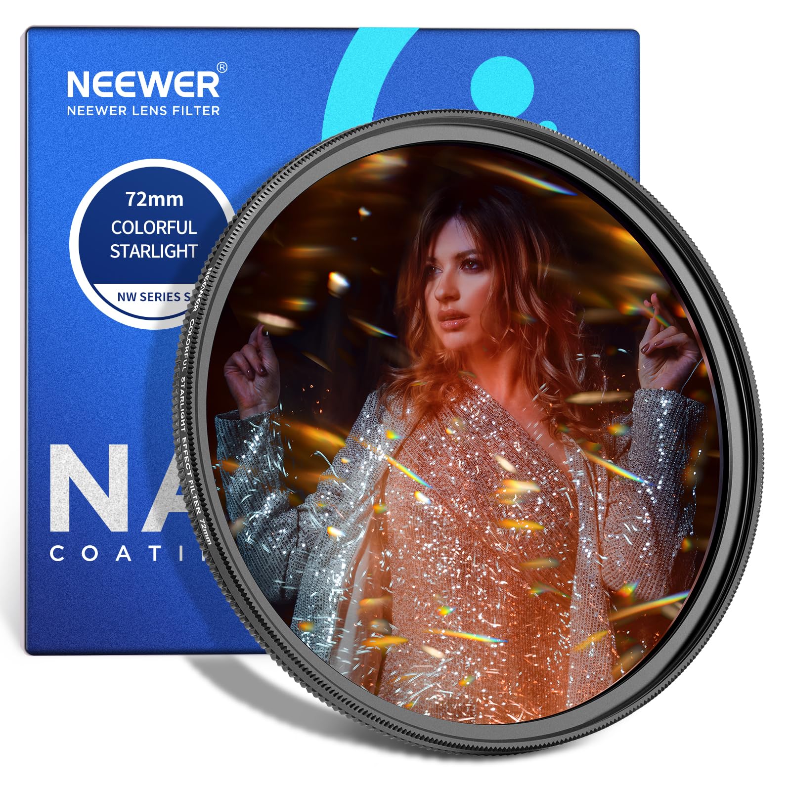 NEEWER 72mm Prism Lens Starlight Glare Special Effects Lens Anamorphic Camera Lens Accessory Filter, Filter, Filter, Filter, Flare/Shining Starburst,
NEEWER 72mm Prism Lens Starlight Glare Special Effects Lens Anamorphic Camera Lens Accessory Filter, Filter, Filter, Filter, Flare/Shining Starburst,