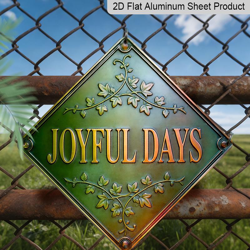 2D Flat, 1pc Vintage Joyful Days Themed Metal Wall Sign -Retro Aluminum Plaque Suitable for Living Room, Dining Area, Entryway Decor 20*20cm
2D Flat, 1pc Vintage Joyful Days Themed Metal Wall Sign -Retro Aluminum Plaque Suitable for Living Room, Dining Area, Entryway Decor 20*20cm
