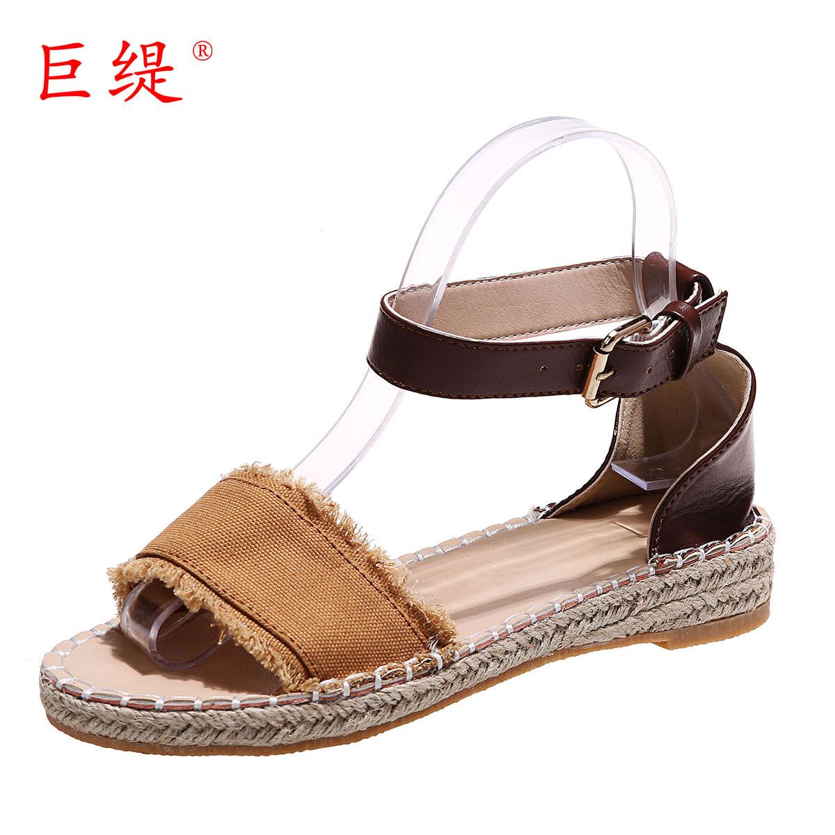 Juti spot spring and summer new wish Amazon independent station eaby foreign trade large size flat hemp rope women s sandals 35 коричневий
Juti spot spring and summer new wish Amazon independent station eaby foreign trade large size flat hemp rope women s sandals 35 коричневий