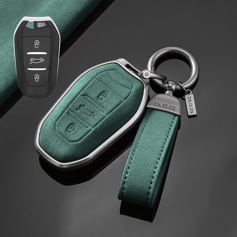 Interior Mouldings Metal Suede Car Remote Key Cover Case Holder shell Keychain Housing For Peugeot 208 308 408 508 2008 3008 400
Interior Mouldings Metal Suede Car Remote Key Cover Case Holder shell Keychain Housing For Peugeot 208 308 408 508 2008 3008 400
