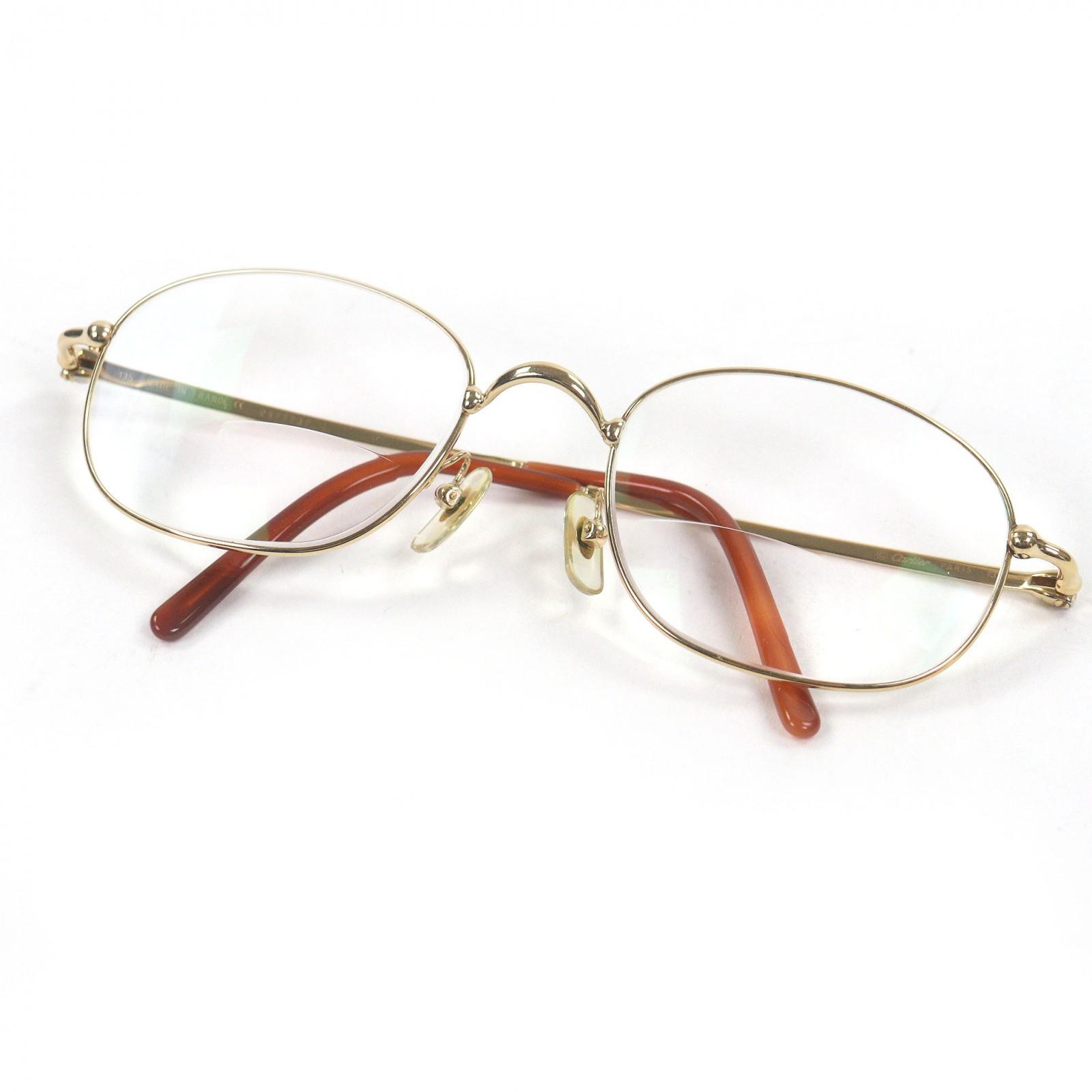 Great Cartier Glasses 135 Trinity gold mens Used
Great Cartier Glasses 135 Trinity gold mens Used