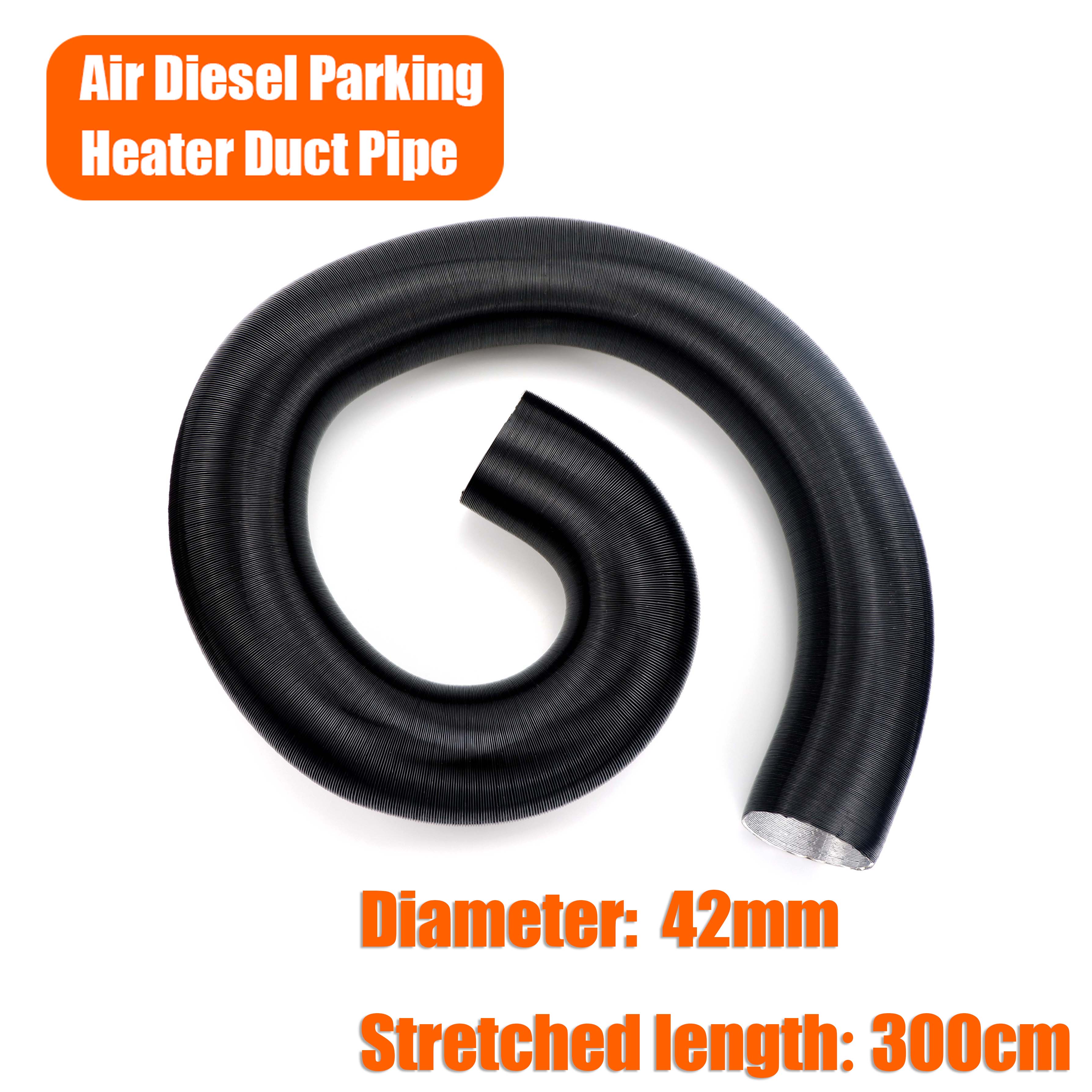 42mm 60mm 75mm Inner Diameter Stretched length 300cm 500cm Air Diesel Heater Duct Pipe Tube Hose For Car Camper Truck Caravan
42mm 60mm 75mm Inner Diameter Stretched length 300cm 500cm Air Diesel Heater Duct Pipe Tube Hose For Car Camper Truck Caravan