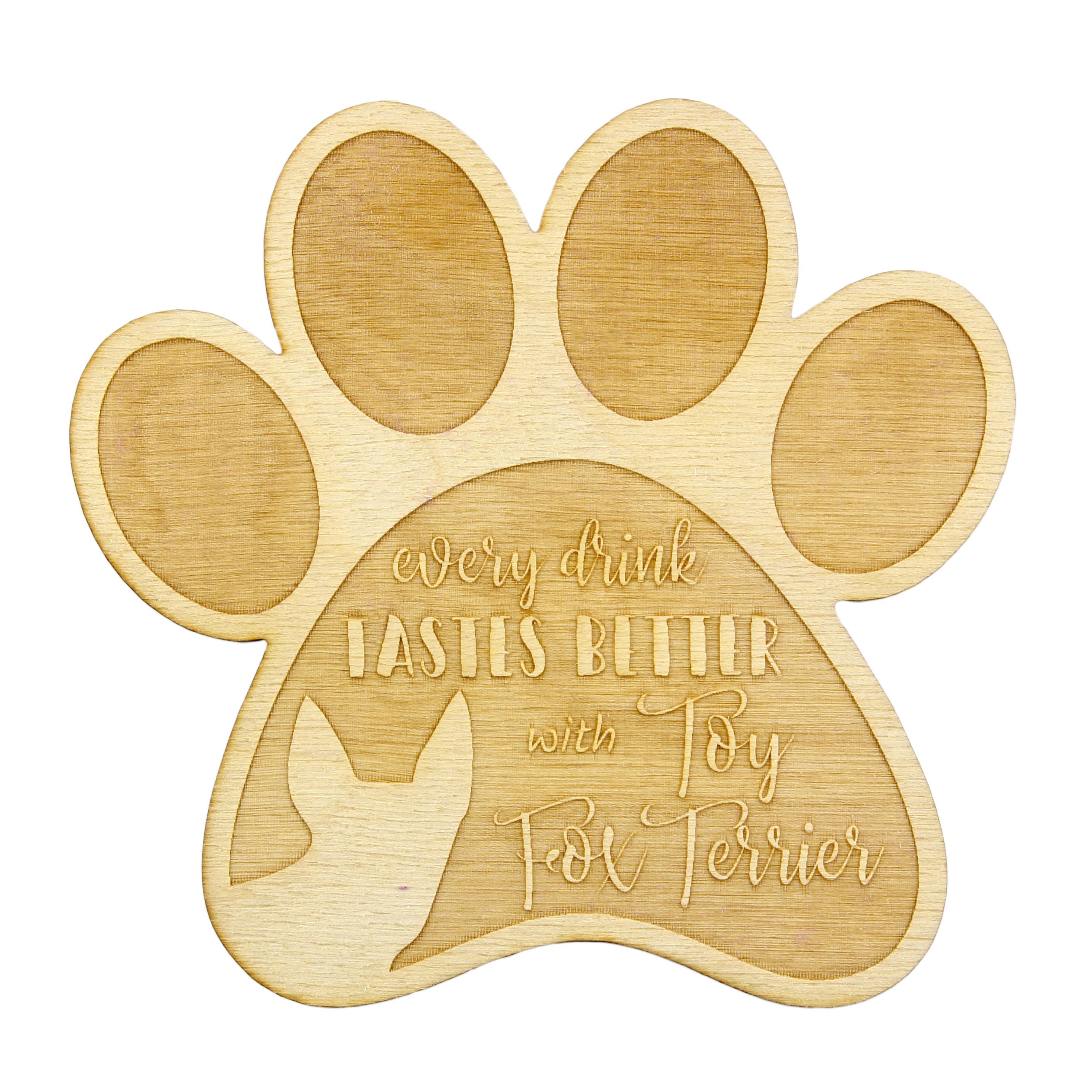 Toy Fox Terrier, American Toy Terrier, Amertoy - Mug coaster, engraved coaster with dog, gift for dog lover by Art-Dog brand
Toy Fox Terrier, American Toy Terrier, Amertoy - Mug coaster, engraved coaster with dog, gift for dog lover by Art-Dog brand