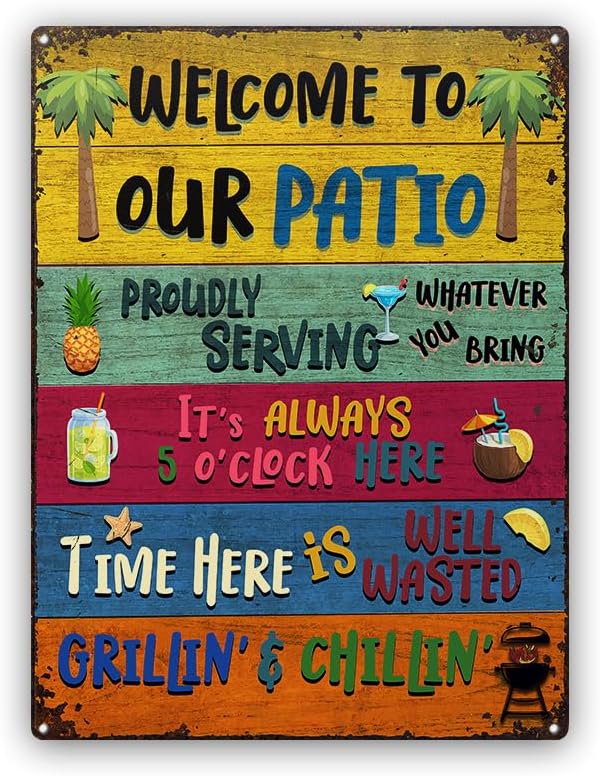 Wander Prints Welcome patio Sign Birthday Gift for men women Christmas Gifts For new home Friends Neighbor Classic Metal 20x30cm(7.8x11.8inch)
Wander Prints Welcome patio Sign Birthday Gift for men women Christmas Gifts For new home Friends Neighbor Classic Metal 20x30cm(7.8x11.8inch)
