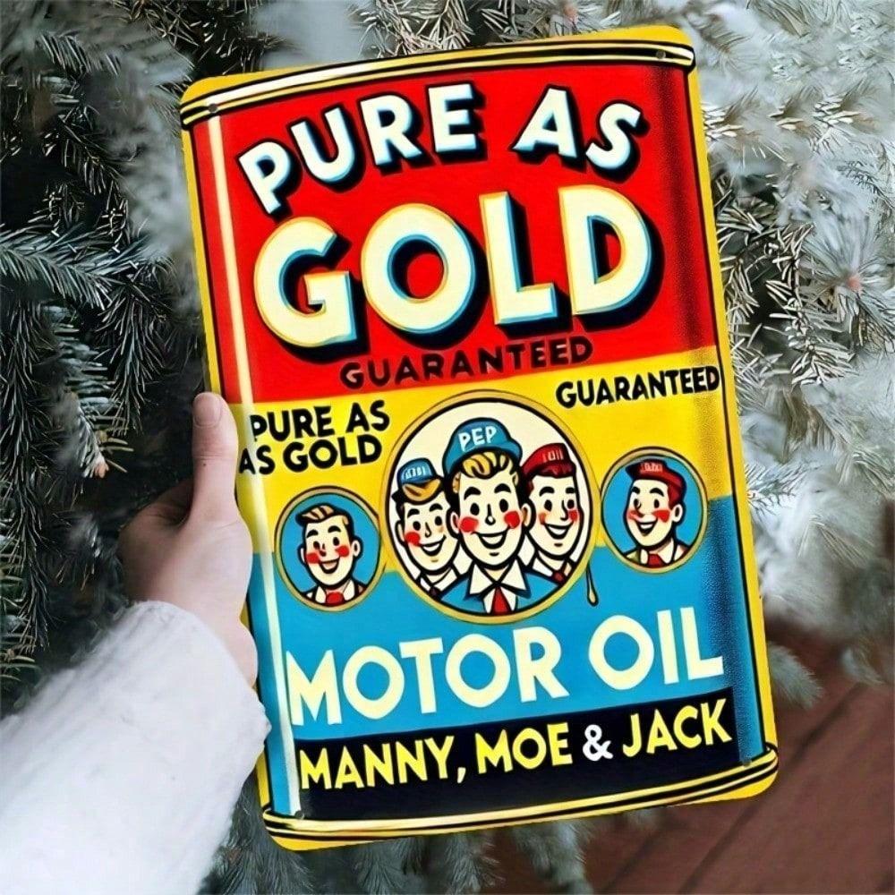 Vintage Pep Boys Golden Motor Oil Metal Poster, Retro Garage Wall Decor
Vintage Pep Boys Golden Motor Oil Metal Poster, Retro Garage Wall Decor