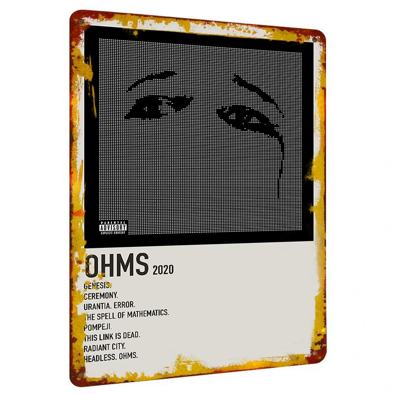 OHMS Album Cover Art Metal Wall Decor Abstract Portrait Music Poster for Home Bar Decor 20x30cm(7.8x11.8inch)
OHMS Album Cover Art Metal Wall Decor Abstract Portrait Music Poster for Home Bar Decor 20x30cm(7.8x11.8inch)