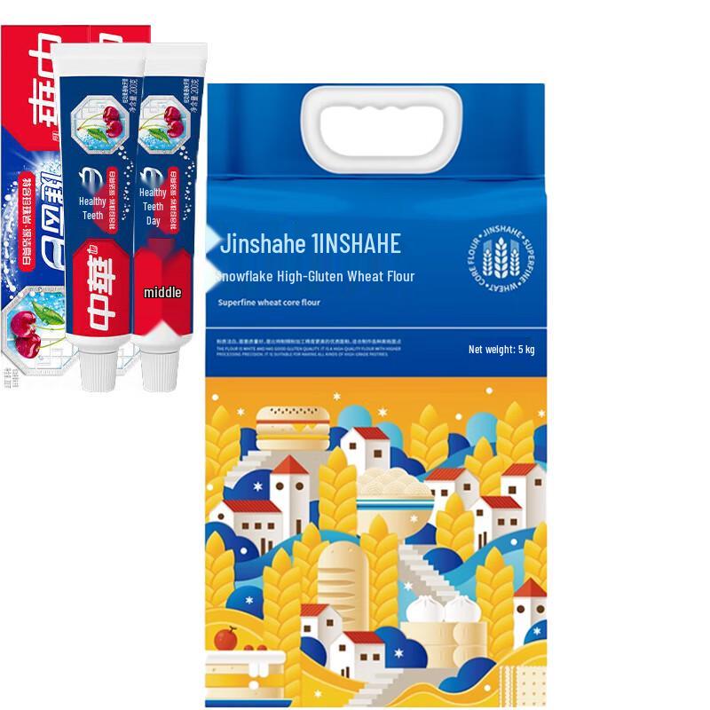 Zhonghua Healthy White Fruit Toothpaste & Jinshahe Flour Bundle
Zhonghua Healthy White Fruit Toothpaste & Jinshahe Flour Bundle