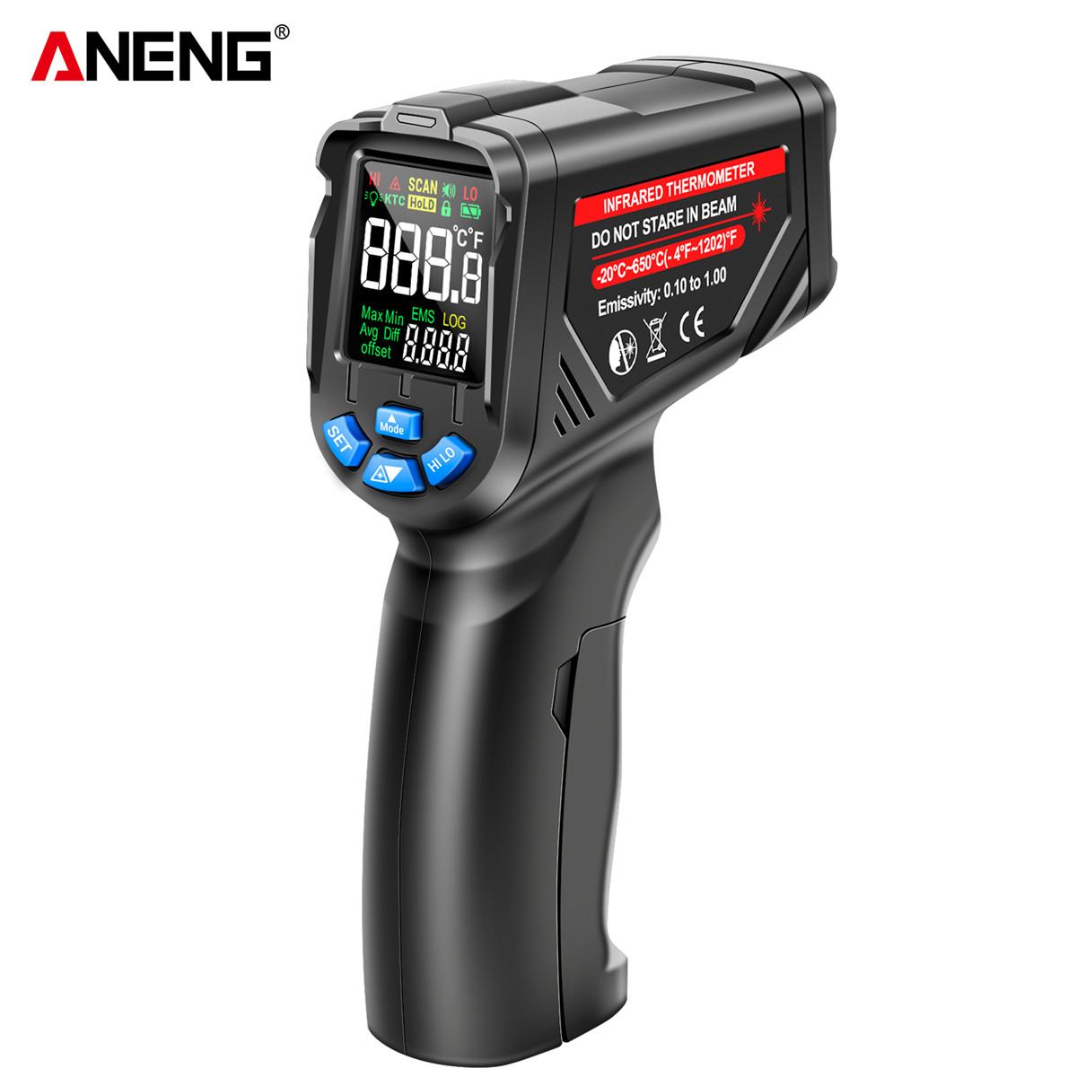 ANENG TH104 Инфракрасный ручной пистолет для измерения температуры -50 ~ 550 ℃ ИК-лазерный датчик термометр Тепловизор VA Экранный измеритель Пирометр Инструмент
ANENG TH104 Инфракрасный ручной пистолет для измерения температуры -50 ~ 550 ℃ ИК-лазерный датчик термометр Тепловизор VA Экранный измеритель Пирометр Инструмент