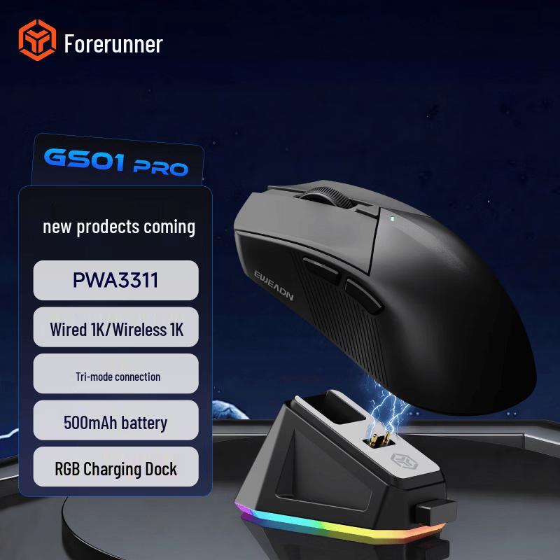 EWEADN GS01Pro 3-Mode Wireless Gaming Mouse
EWEADN GS01Pro 3-Mode Wireless Gaming Mouse