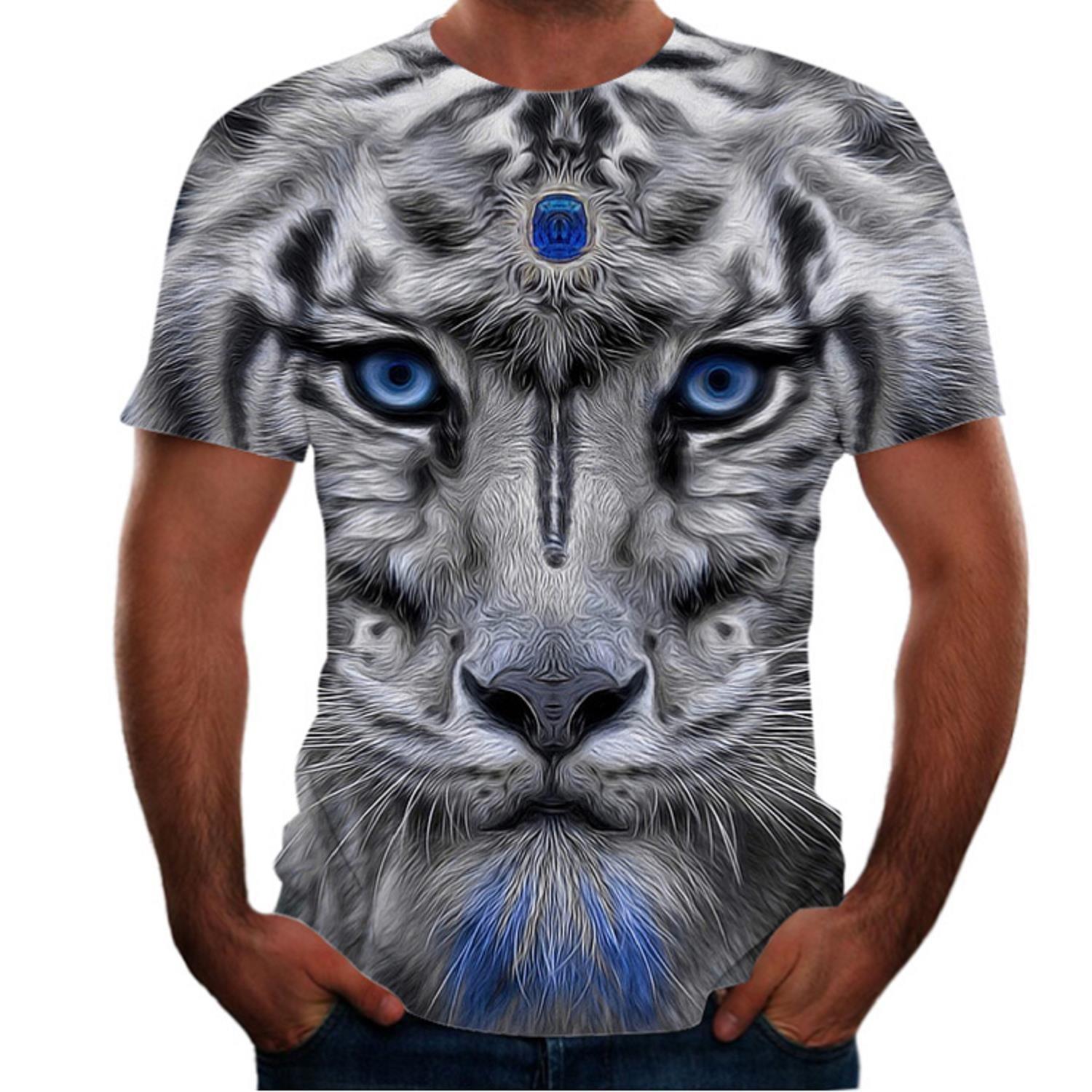 Animal Print 3D T-shirt Tiger Short Sleeved Men s Lion T-shirts Casual New Style Wolf Dog Tops 6XL
Animal Print 3D T-shirt Tiger Short Sleeved Men s Lion T-shirts Casual New Style Wolf Dog Tops 6XL