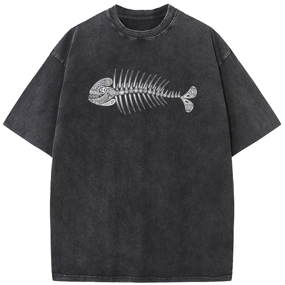 Vintage Washed Fish Bone Graphic TShirt Men Women Streetwear Retro Grunge Tee Unique Marine Skeleton Casual Short Sleeve Top S
Vintage Washed Fish Bone Graphic TShirt Men Women Streetwear Retro Grunge Tee Unique Marine Skeleton Casual Short Sleeve Top S