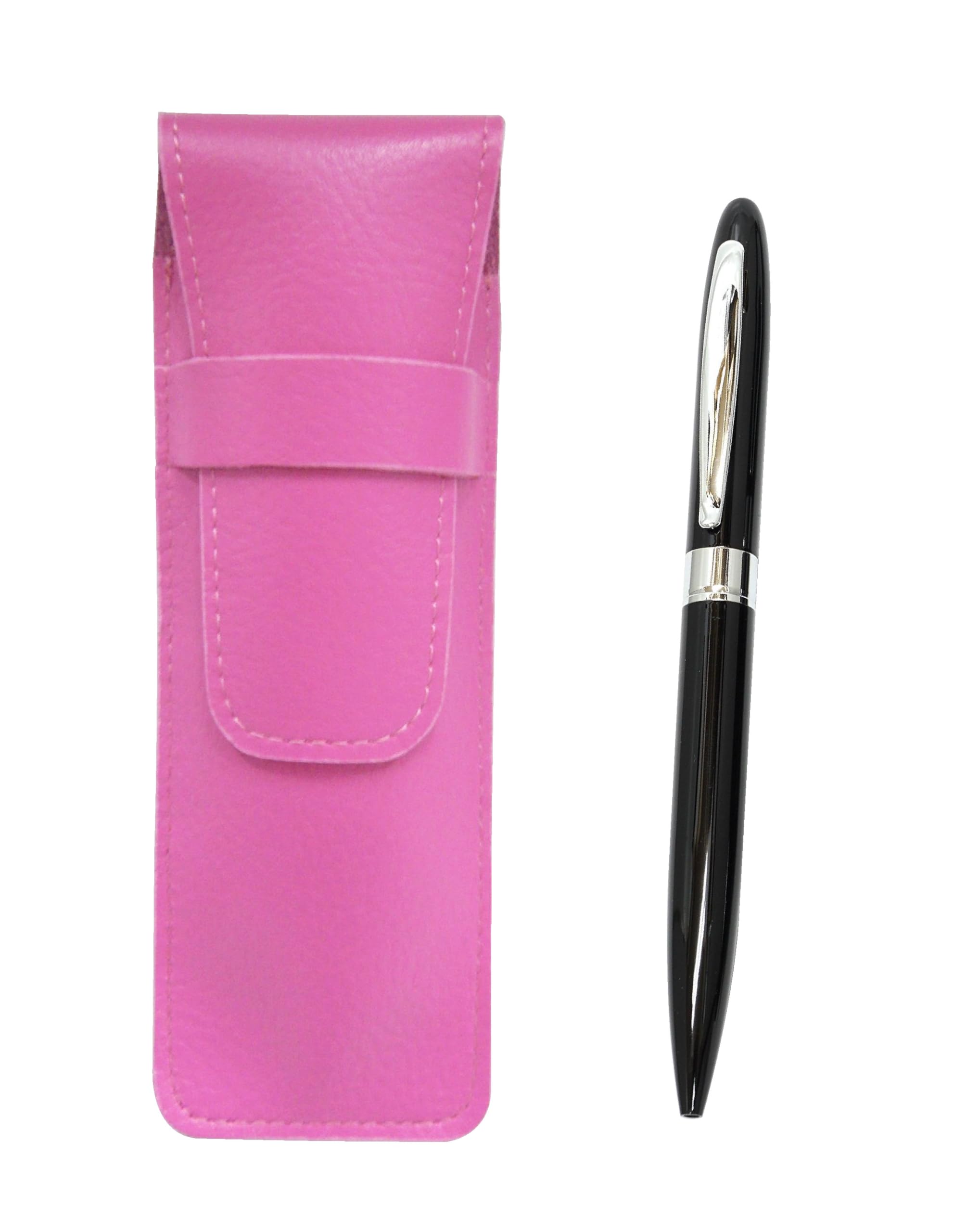 Pink grained leather pencil case Lasting piece metal rotary ballpoint pen set Black SASP-TK23-B
Pink grained leather pencil case Lasting piece metal rotary ballpoint pen set Black SASP-TK23-B