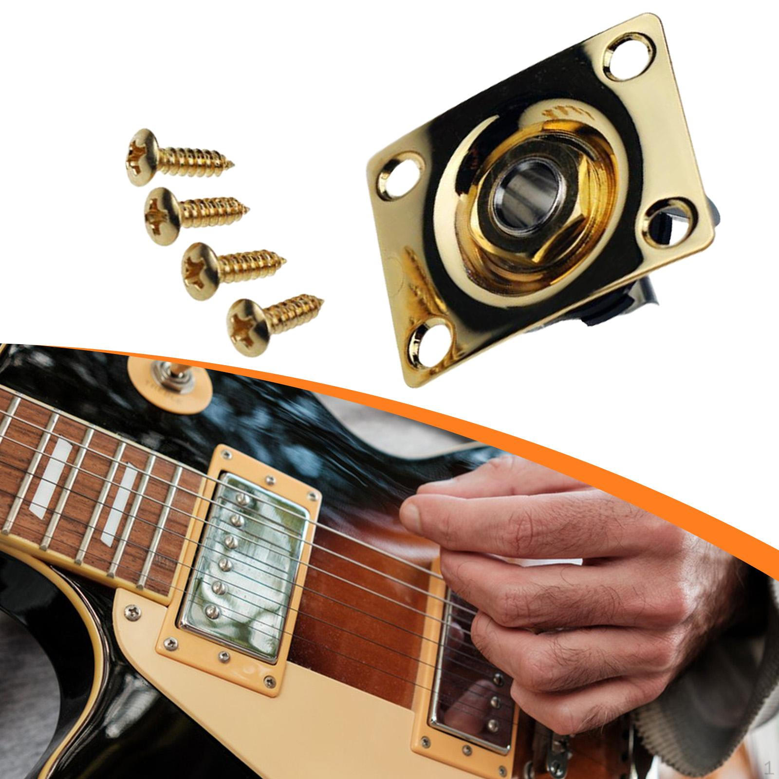 Electric Guitar Output Jack Square with Screws Gold Metal Construction Hardware for Bass
Electric Guitar Output Jack Square with Screws Gold Metal Construction Hardware for Bass