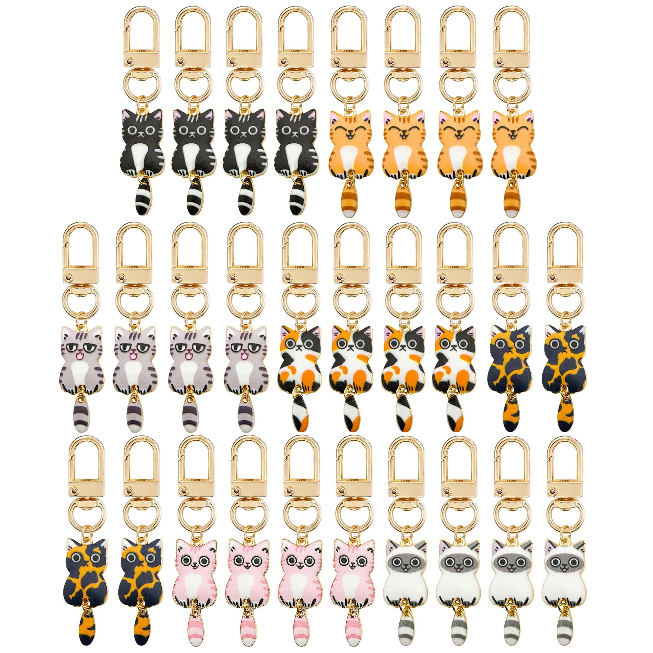 HAMILO Cat Keychains, Key Rings, Bicycle, Car, and Bag Charms, 7 Types, 4 Pieces Each, Total of 28 Pieces
HAMILO Cat Keychains, Key Rings, Bicycle, Car, and Bag Charms, 7 Types, 4 Pieces Each, Total of 28 Pieces