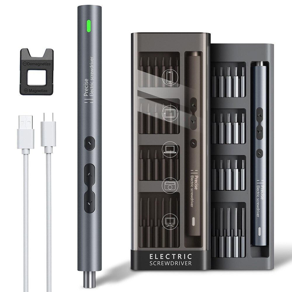 51 in 1 Electric Screwdriver Precision Set Power Tool Kit Rechargeable Wireless Cordless Magnetic Bits for Repair Home Household 51 in 1 set
51 in 1 Electric Screwdriver Precision Set Power Tool Kit Rechargeable Wireless Cordless Magnetic Bits for Repair Home Household 51 in 1 set