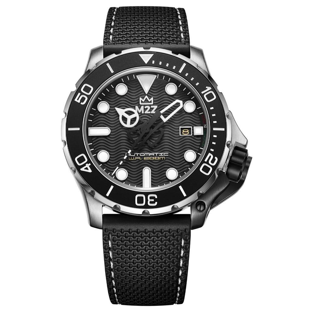 M2Z Diver 200 Сапфировое стекло Черный ремешок Черный циферблат Автоматические 200-002 200М Мужские часы чёрный
M2Z Diver 200 Сапфировое стекло Черный ремешок Черный циферблат Автоматические 200-002 200М Мужские часы чёрный