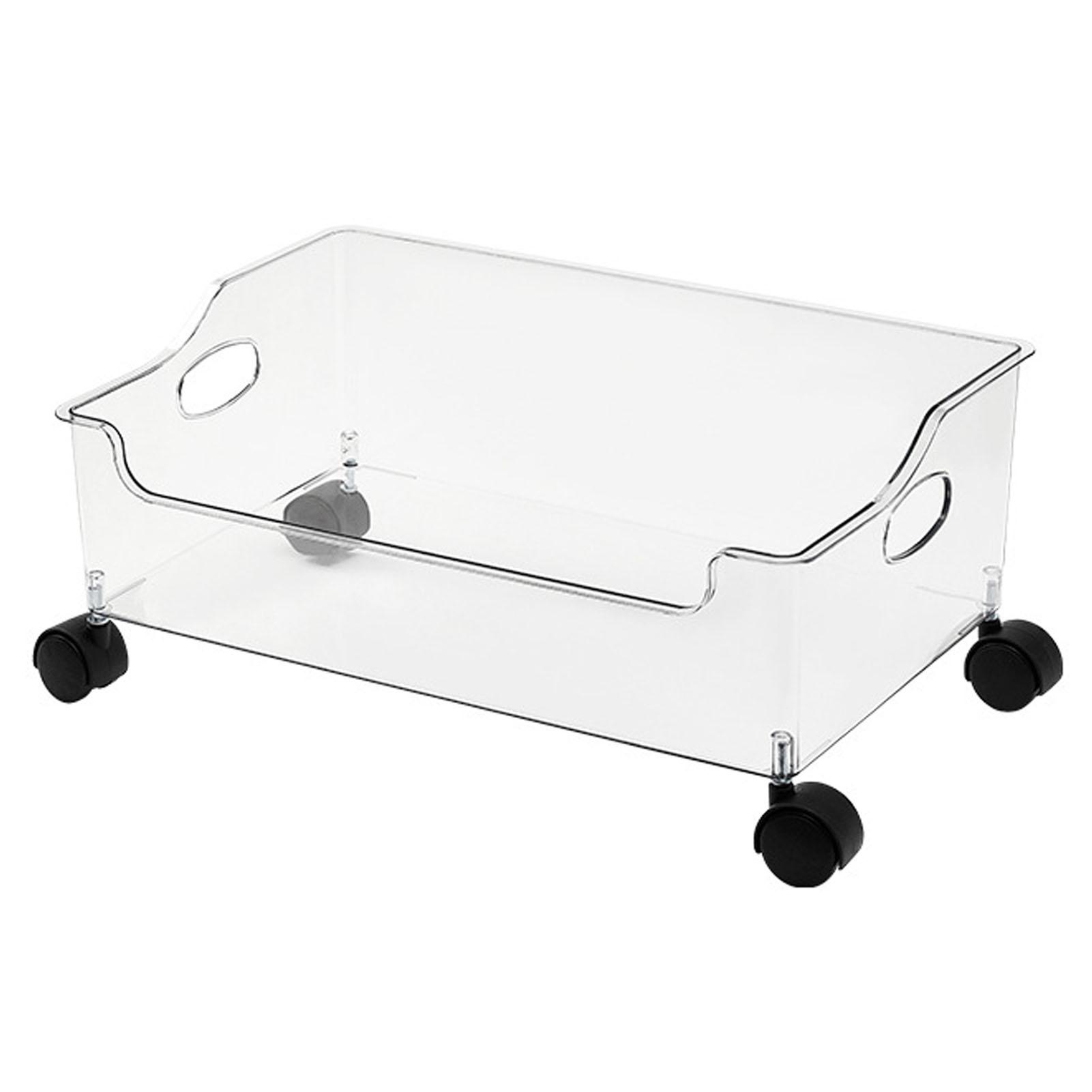 Wheeled Storage Containers Plastic Transparent Under Desk Book Storage Box with Roller for School
Wheeled Storage Containers Plastic Transparent Under Desk Book Storage Box with Roller for School