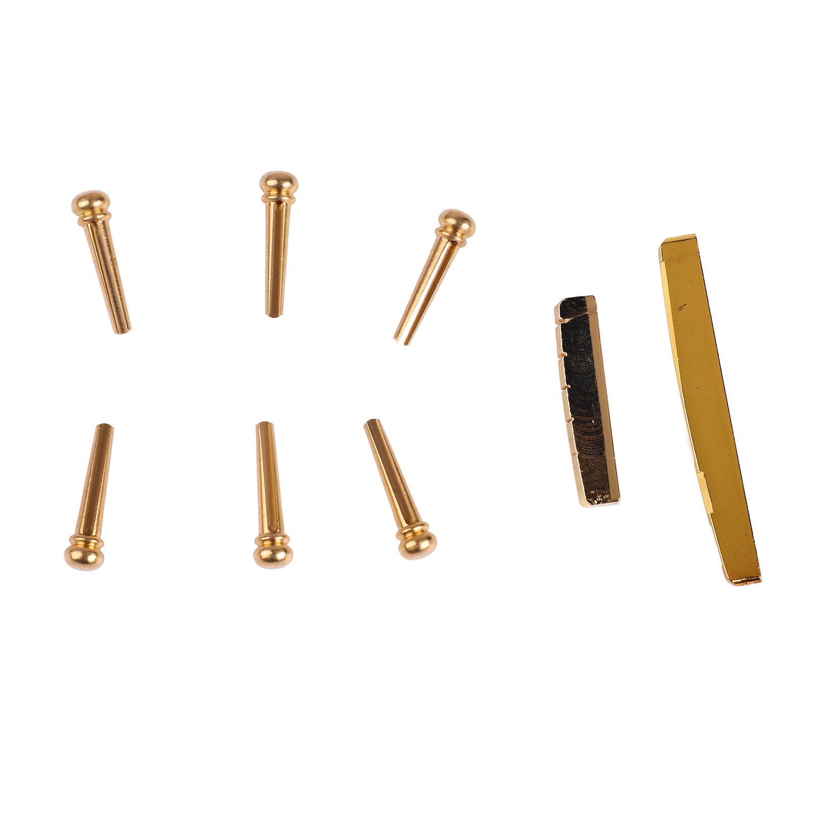 Guitar Accessory Set Bridge Peg Nut Saddle Instrument Part Kit for Acoustic Guitars
Guitar Accessory Set Bridge Peg Nut Saddle Instrument Part Kit for Acoustic Guitars