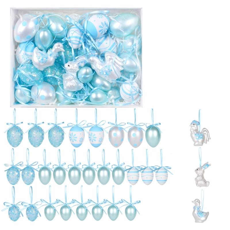 Handamade Colored Holiday Eggs Decorations With Bunnies And Chicks Designing For Holiday Celebration синій
Handamade Colored Holiday Eggs Decorations With Bunnies And Chicks Designing For Holiday Celebration синій