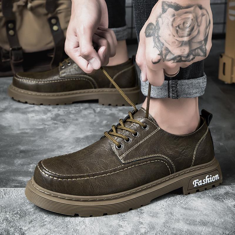 Dress leather shoes autumn low-top Martin shoes men s leather surface casual outdoor sports tooling shoes 47 чорний
Dress leather shoes autumn low-top Martin shoes men s leather surface casual outdoor sports tooling shoes 47 чорний