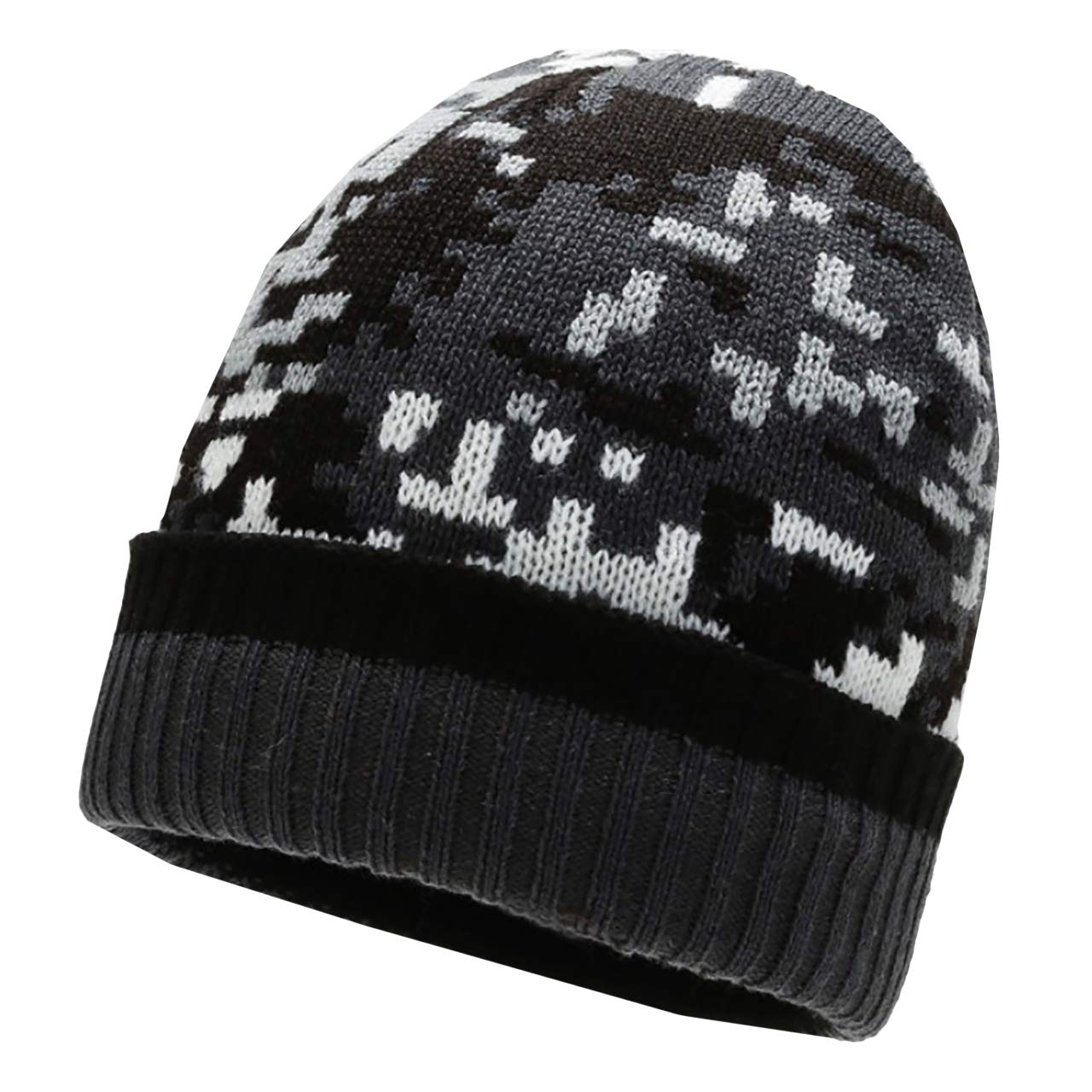 WHITE FANG Knit Hat Geometric Camouflage Military Stylish Hat Cap Fleece Lining Autumn Winter Cold Protection CA403 Men s (01 Gray)
WHITE FANG Knit Hat Geometric Camouflage Military Stylish Hat Cap Fleece Lining Autumn Winter Cold Protection CA403 Men s (01 Gray)
