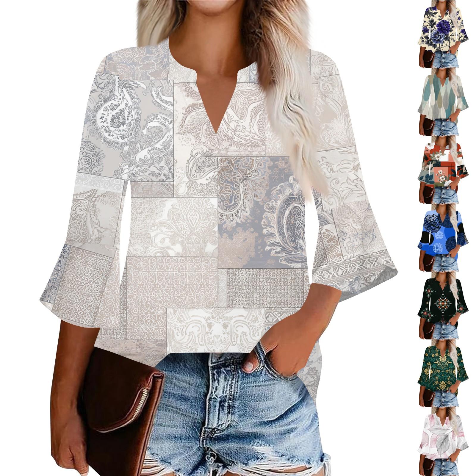 Women s Casual Fashion Floral Printed Cropped Sleeve Round Neck Top L бежевий
Women s Casual Fashion Floral Printed Cropped Sleeve Round Neck Top L бежевий