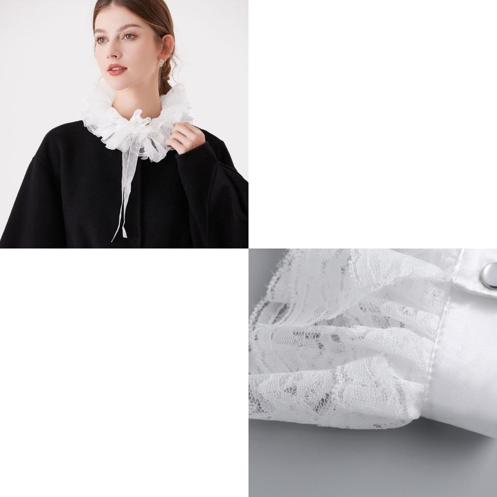 Creative Adjustable Lace Neckpiece And Cuffs Set Vintage Costume Accessories False Collar Costume Sleeves for Wome CN
Creative Adjustable Lace Neckpiece And Cuffs Set Vintage Costume Accessories False Collar Costume Sleeves for Wome CN