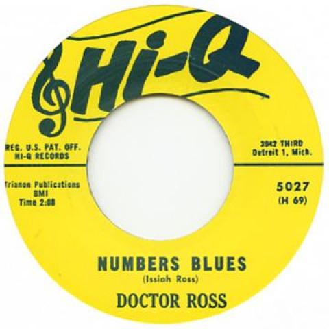 7inch Record DOCTOR ROSS - Numbers Blues / Cannonball HIQ5027 Hi Q Records 1961 UK Blues
7inch Record DOCTOR ROSS - Numbers Blues / Cannonball HIQ5027 Hi Q Records 1961 UK Blues