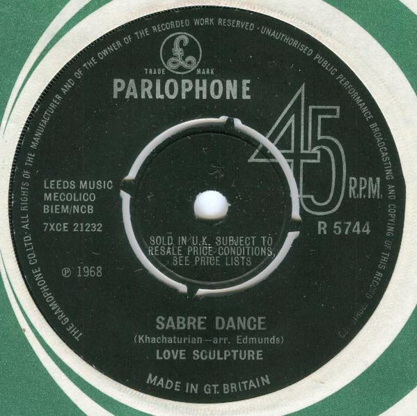 7-дюймовая пластинка LOVE SCULPTURE Sabre Dance R5744 Parlophone 1968 UK Rock Б/у
7-дюймовая пластинка LOVE SCULPTURE Sabre Dance R5744 Parlophone 1968 UK Rock Б/у