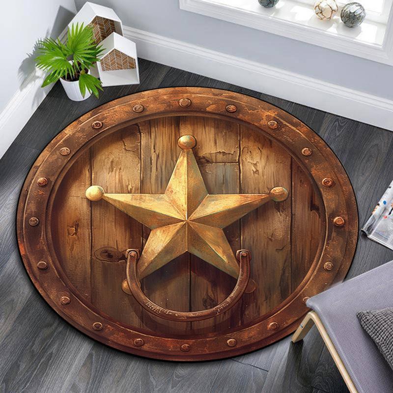 Star Emblem Round Area Rug,Carpet Rug for Living Room Bedroom Sofa Playroom Decor,Non-slip Floor Mat 80cmx80cm
Star Emblem Round Area Rug,Carpet Rug for Living Room Bedroom Sofa Playroom Decor,Non-slip Floor Mat 80cmx80cm