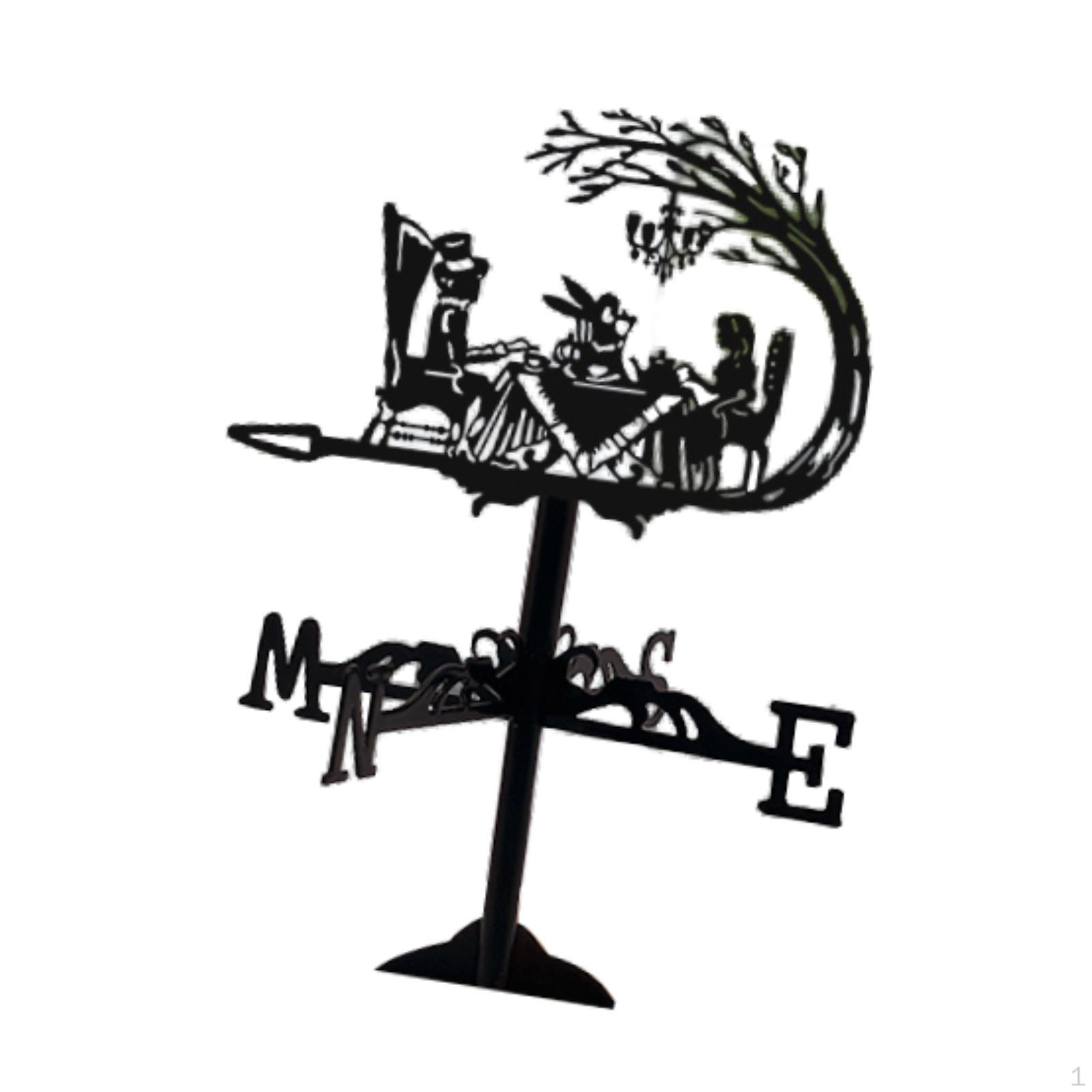 Компактный железный флюгер для указателя направления в саду и декора стола Style A
Компактный железный флюгер для указателя направления в саду и декора стола Style A