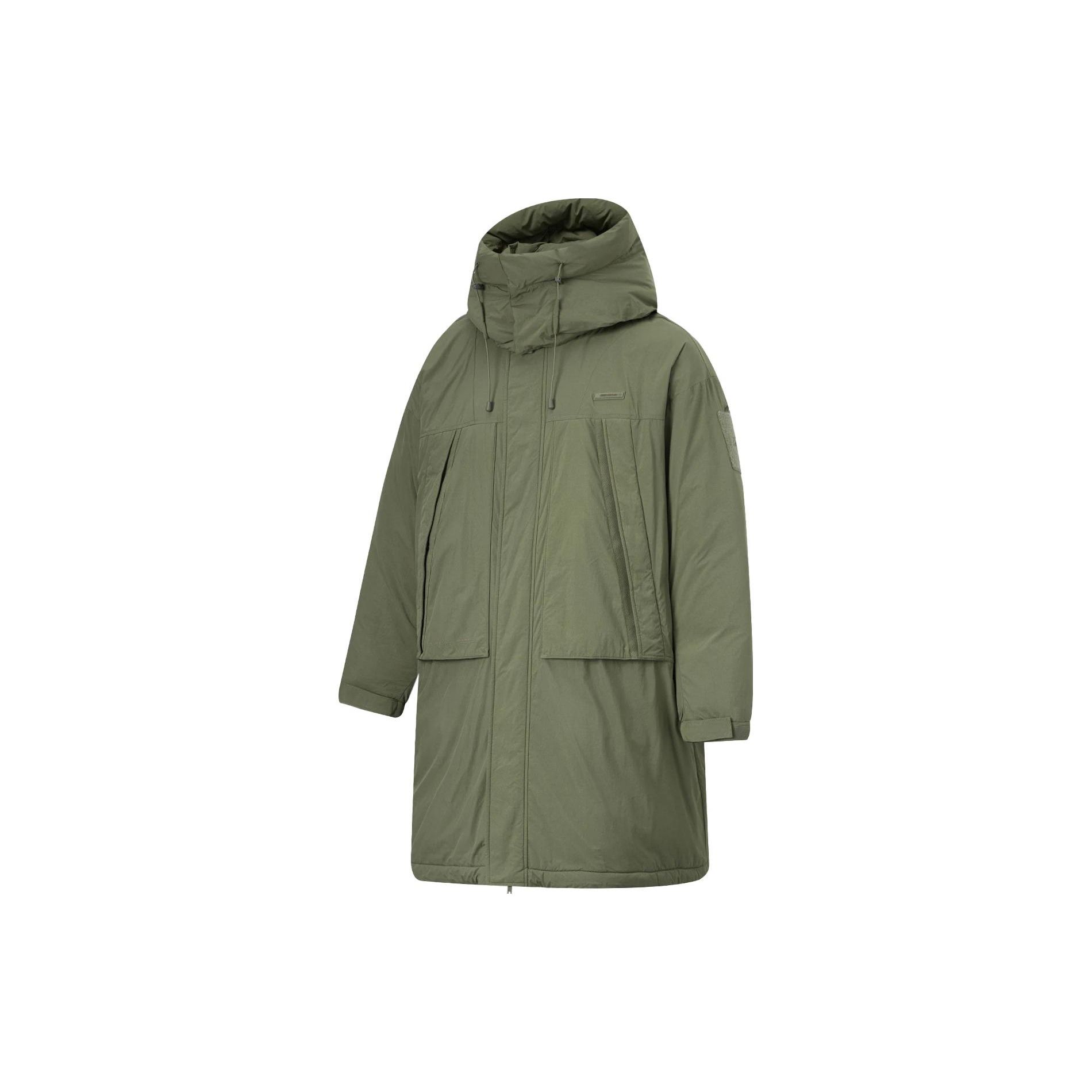 Li Ning CF Adventure Series Casual Solid Color Hooded Water-Resistant Loose Long Down Jacket Unisex outerwear Muddy-Olive-Green AYMT279-2 L
Li Ning CF Adventure Series Casual Solid Color Hooded Water-Resistant Loose Long Down Jacket Unisex outerwear Muddy-Olive-Green AYMT279-2 L