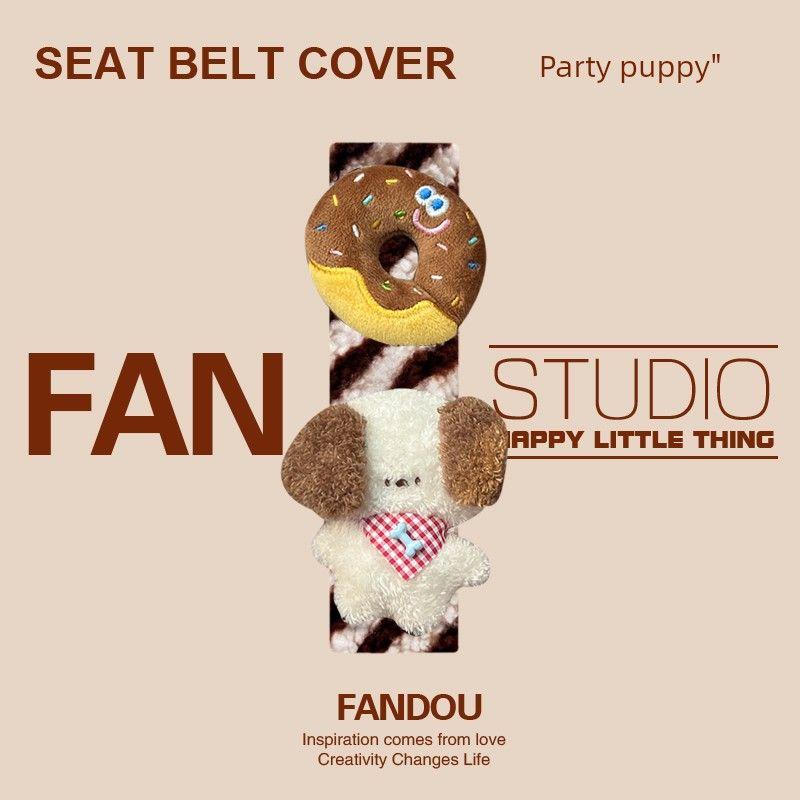 Fandou Original Party Puppy Car Seatbelt Shoulder Cover, Cute Car Accessory That Symbolizes Shoulder Protection and Prevents Wear and Tear Single - Party Puppy - Brown Striped Shoulder Pad
Fandou Original Party Puppy Car Seatbelt Shoulder Cover, Cute Car Accessory That Symbolizes Shoulder Protection and Prevents Wear and Tear Single - Party Puppy - Brown Striped Shoulder Pad