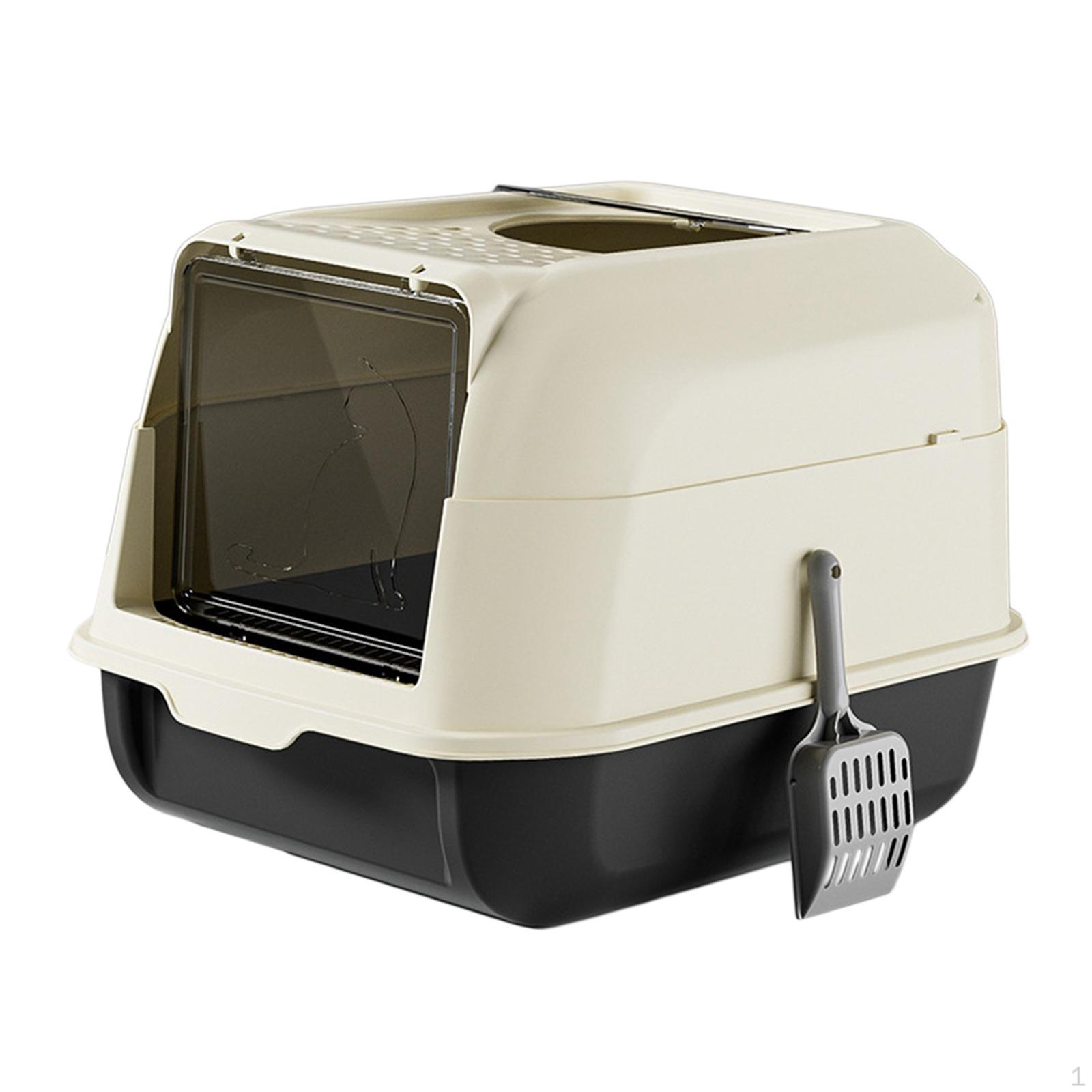 Cat Litter Box with Cover for Indoor Use, Large Enclosed Tray Cats чорний
Cat Litter Box with Cover for Indoor Use, Large Enclosed Tray Cats чорний