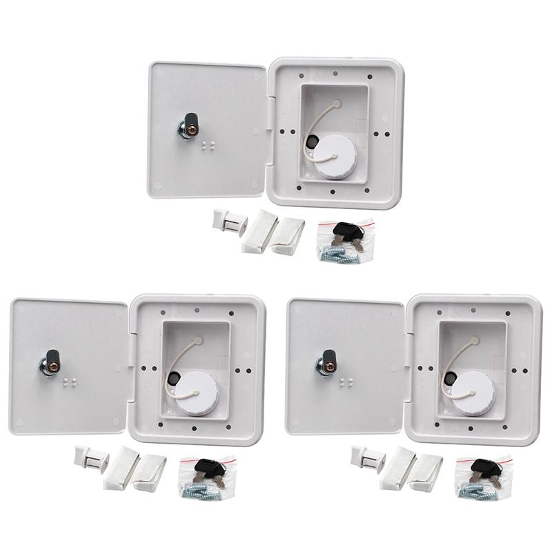 3X RV Gravity Water Filler Square Hatch Water Box With Key Screw RV Trailer Caravan Accessories білий
3X RV Gravity Water Filler Square Hatch Water Box With Key Screw RV Trailer Caravan Accessories білий