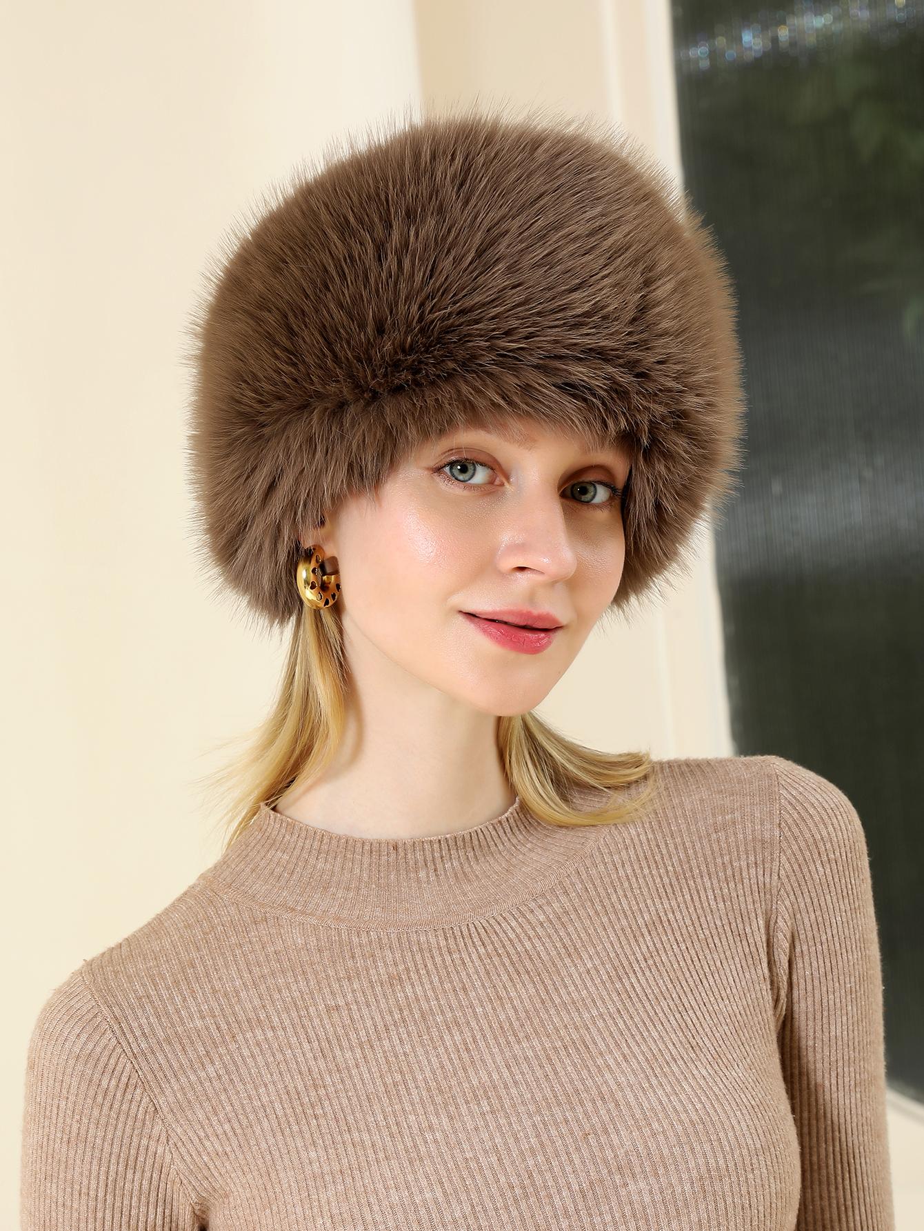 Winter lmitation Fur Thickened Hat Without Top Hat, BreathableComfortable Outdoor Travel Brimless Hat 56/57 світло-коричневого кольору
Winter lmitation Fur Thickened Hat Without Top Hat, BreathableComfortable Outdoor Travel Brimless Hat 56/57 світло-коричневого кольору