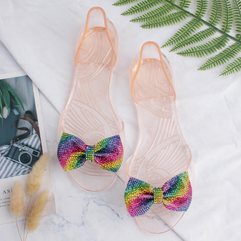 Тапочки женские летние носить туфли с открытым носком уличные конфетного цвета радужный бант кристалл сумка на носке тапочки 41
Тапочки женские летние носить туфли с открытым носком уличные конфетного цвета радужный бант кристалл сумка на носке тапочки 41