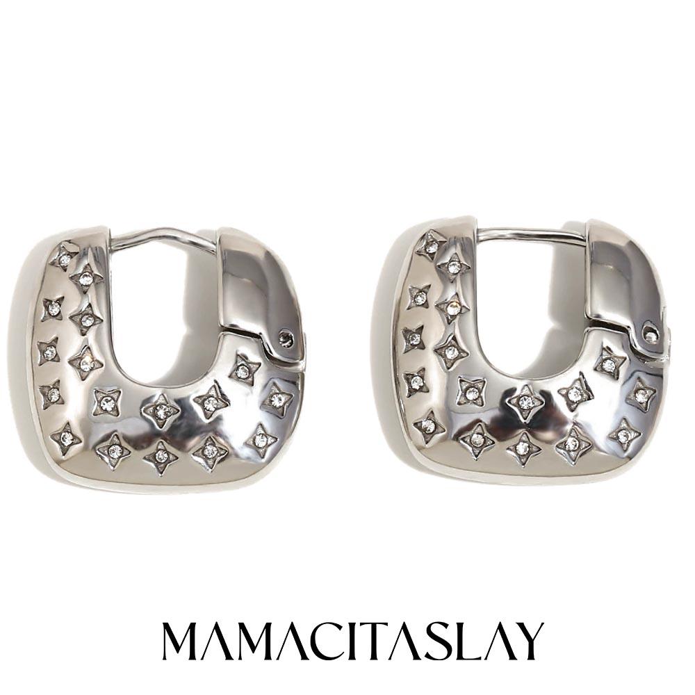 MamacitaSlay 18K Gold Plated Stainless Steel Square Hoop Earrings Unique Waterproof Jewelry Women s Charm Gift High Quality срібний
MamacitaSlay 18K Gold Plated Stainless Steel Square Hoop Earrings Unique Waterproof Jewelry Women s Charm Gift High Quality срібний