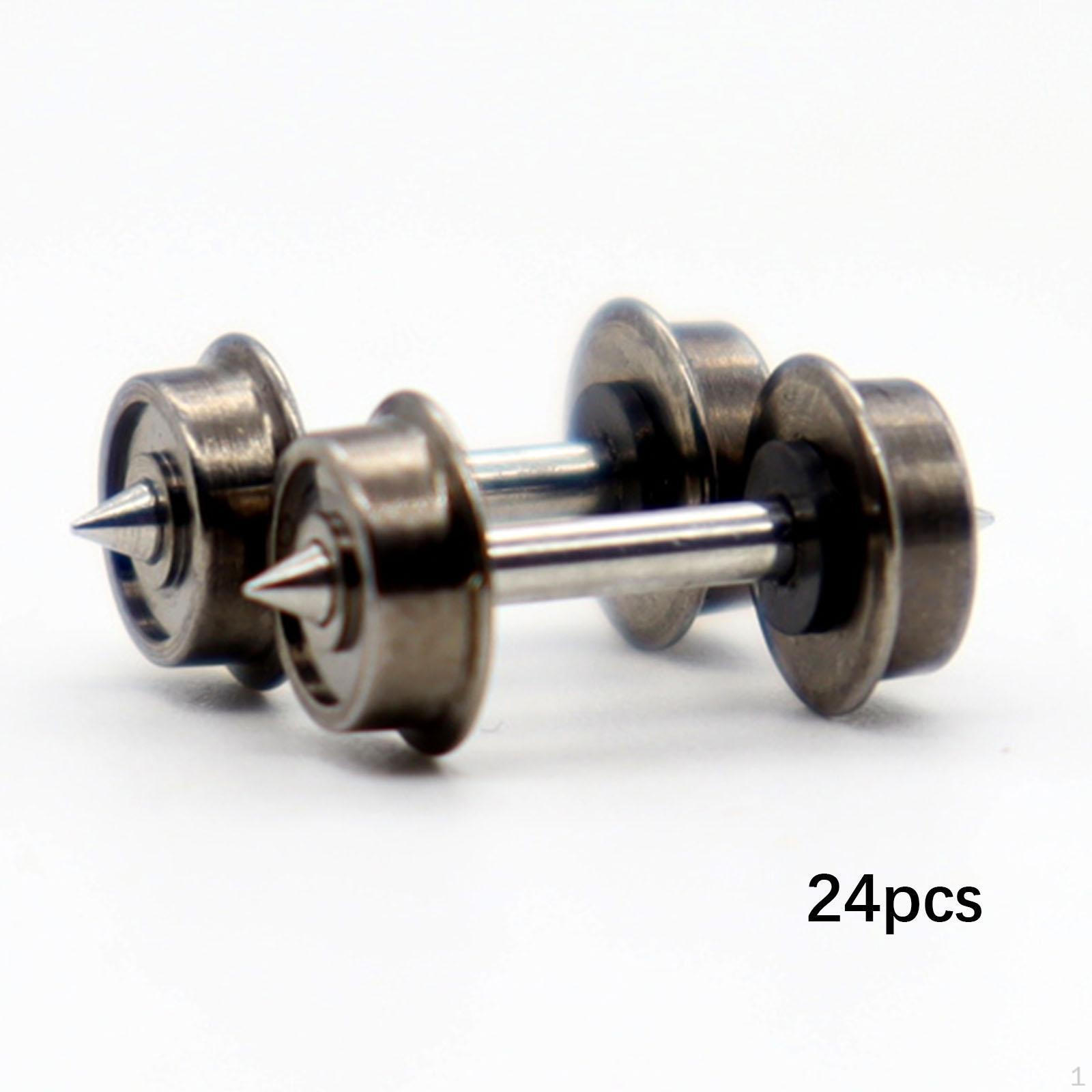 24x Metal Wheels N Scale Wheel Professional Modification Train Accessory Axles for 1:160 Model
24x Metal Wheels N Scale Wheel Professional Modification Train Accessory Axles for 1:160 Model