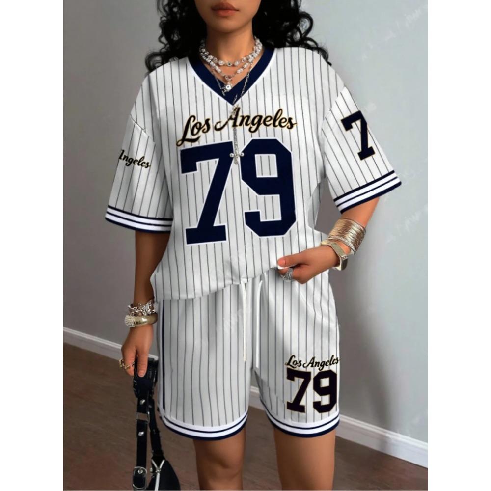 Europe And The United States Women Casual Suit Women s T-Shirt + Shorts Women Tracksuit 2 Pieces Set Women Clothing 6XL темно-синього кольору
Europe And The United States Women Casual Suit Women s T-Shirt + Shorts Women Tracksuit 2 Pieces Set Women Clothing 6XL темно-синього кольору