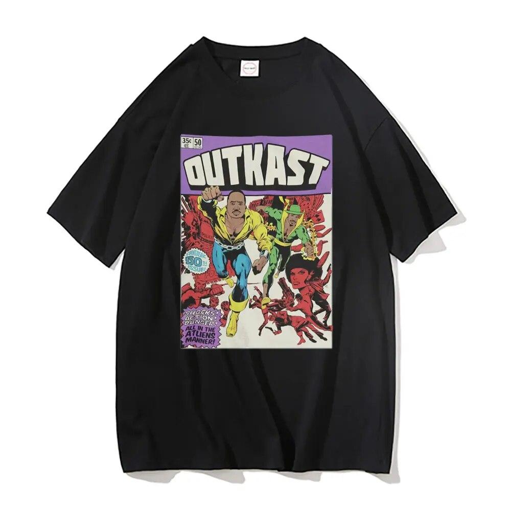 Outkast Inspired Comic Book Rap Графічний принт Футболка унісекс Жіноча вінтажна футболка Унісекс Бавовняна велика футболка Футболки унісекс у стилі хіп-хоп 4XL
Outkast Inspired Comic Book Rap Графічний принт Футболка унісекс Жіноча вінтажна футболка Унісекс Бавовняна велика футболка Футболки унісекс у стилі хіп-хоп 4XL