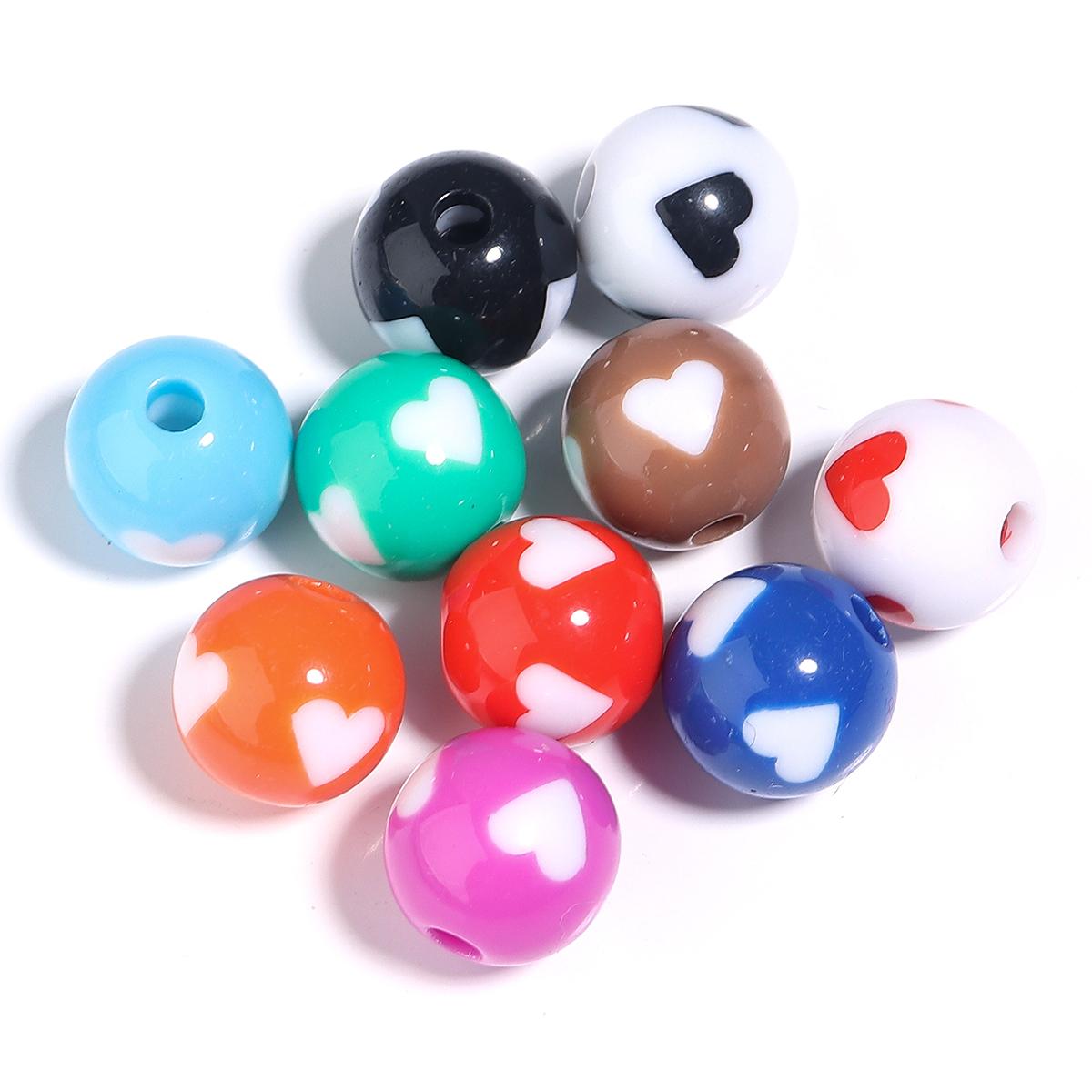10-20pcs/lot 12 16 20mm Colorful Heart Pattern Acrylic Beads For Jewelry Making Round Beads DIY Bracelet Phone Chain Accessories
10-20pcs/lot 12 16 20mm Colorful Heart Pattern Acrylic Beads For Jewelry Making Round Beads DIY Bracelet Phone Chain Accessories