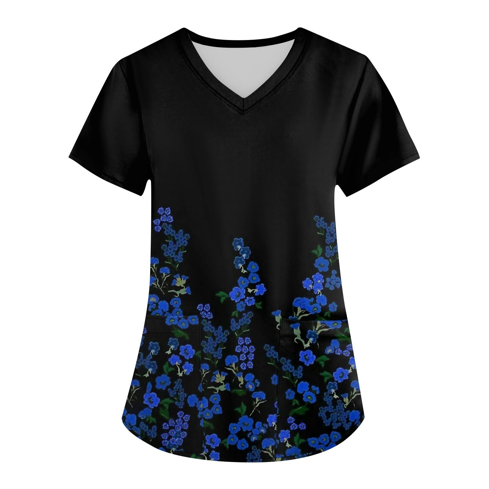 Women s Fashion Printed Short Sleeve V-Neck Top Small Pocket Work T-Shirt XL
Women s Fashion Printed Short Sleeve V-Neck Top Small Pocket Work T-Shirt XL