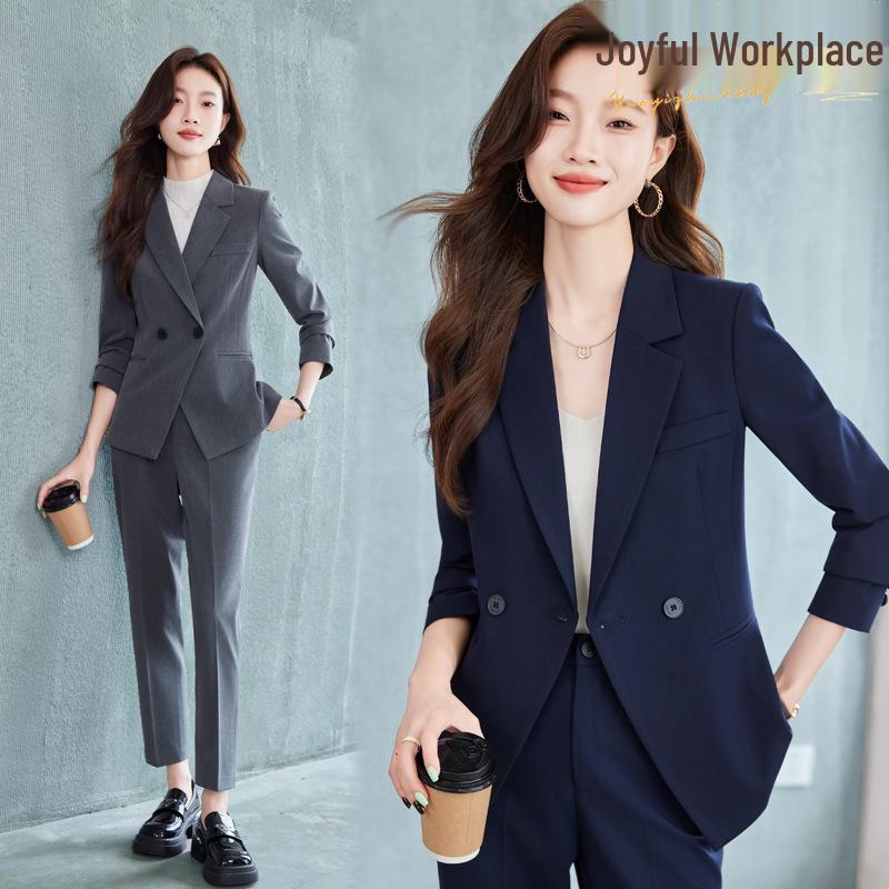Women s Gray Suit Jacket - Elegant Autumn/Winter 2024 Formal Set for Professional Interviews M
Women s Gray Suit Jacket - Elegant Autumn/Winter 2024 Formal Set for Professional Interviews M