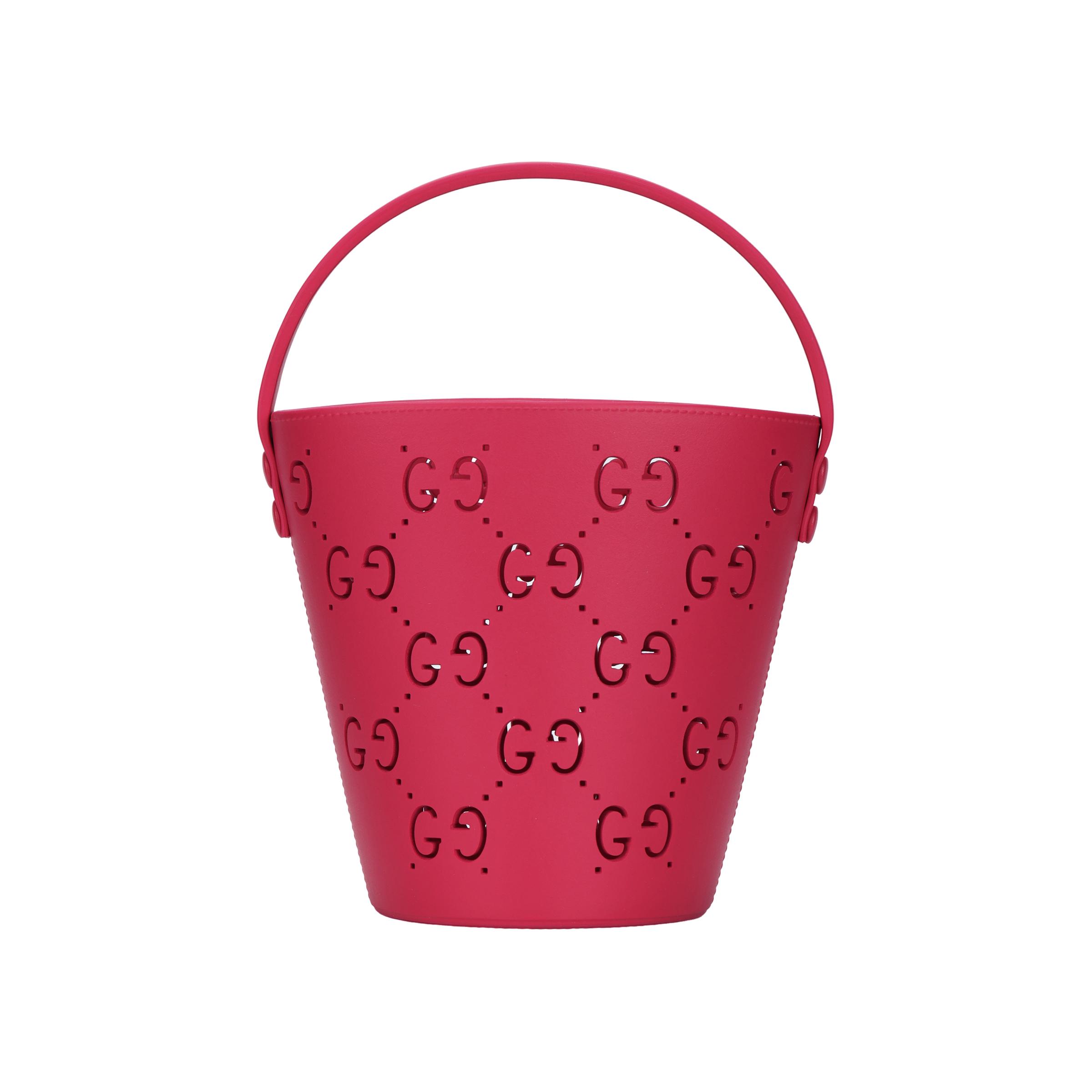 Gucci GG Perforated Rubber Bucket Bag Bright Pink Top Handle Tote Handbag for Kids Daily 723051-9AAAL-2797 Basic Set (Bag+Dust Bag)
Gucci GG Perforated Rubber Bucket Bag Bright Pink Top Handle Tote Handbag for Kids Daily 723051-9AAAL-2797 Basic Set (Bag+Dust Bag)