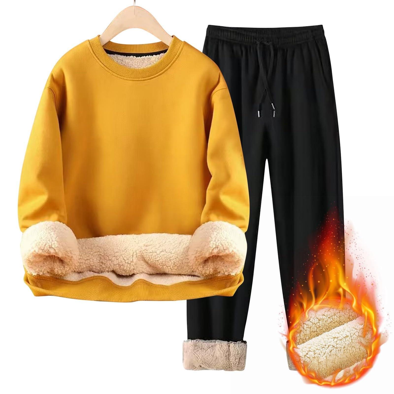 Set For Men 2 Piece Casual Long Sleeve Fleece Casual Fuzzy Pullover Warm Pant Winter Sport M жовтий
Set For Men 2 Piece Casual Long Sleeve Fleece Casual Fuzzy Pullover Warm Pant Winter Sport M жовтий