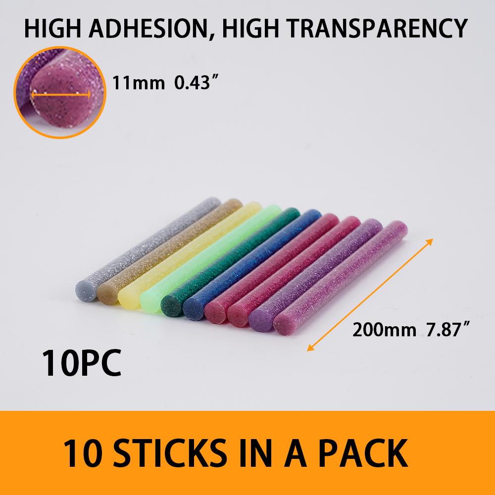 10Pcs Colorful Hot Melt Glue Sticks For Electric Glue Gun Craft 7mm Adhesive Glitter Wax Stick Home Craft DIY Repair Tool
10Pcs Colorful Hot Melt Glue Sticks For Electric Glue Gun Craft 7mm Adhesive Glitter Wax Stick Home Craft DIY Repair Tool