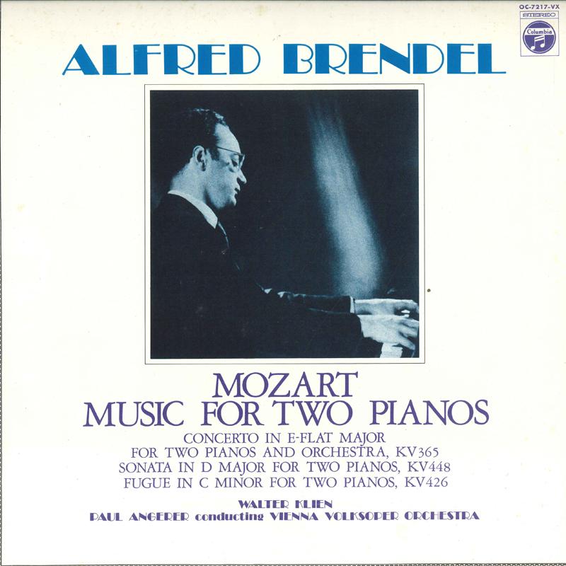 LP Record BRENDEL, KLIEN, ANGERER, VIENNA VOL - Mozart Music For Two Pianos OC7217VX COLUMBIA Japan Classical Used
LP Record BRENDEL, KLIEN, ANGERER, VIENNA VOL - Mozart Music For Two Pianos OC7217VX COLUMBIA Japan Classical Used