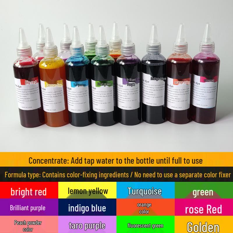 Eco-Friendly 12-Color Tie-Dye Kit: 250ML Cold Dye Pigments for DIY Crafting 125ML with Nozzle Bottle
Eco-Friendly 12-Color Tie-Dye Kit: 250ML Cold Dye Pigments for DIY Crafting 125ML with Nozzle Bottle