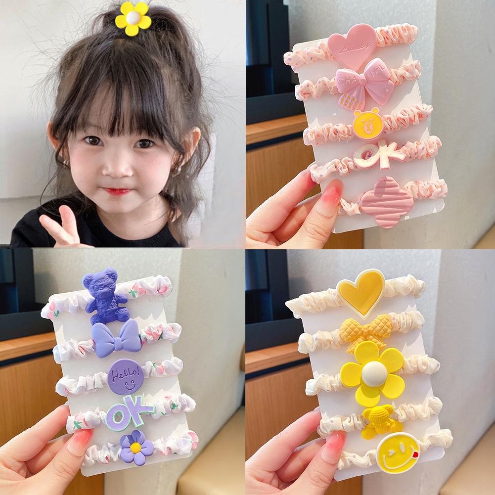 5pcs/set Sweet Flower Hair Tie Multicolored Durable Highly Elastic Rubber Band Headwear Hair Accessories for Children 09
5pcs/set Sweet Flower Hair Tie Multicolored Durable Highly Elastic Rubber Band Headwear Hair Accessories for Children 09